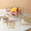 Luxury Crystal Three-Tier Fruit Bowl for Living Room