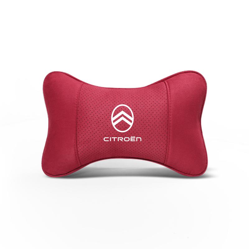Car Seat Headrest Soft Suede Neck Pillow For Citroen C4 C3 C2 C1 DS3 Berlingo Xsara Picasso Auto Interior Accessories keychain aks256