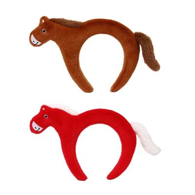 Fascia per Capelli a Forma di Cavallo Tessuto Traspirante Fasce per la Testa Moda Cosplay Copricapo Elegante Decorazione per Capelli per Adulti Bambini