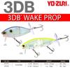 3DB Wake Prop Floating Bass Lure 105mm Sunset Shad YO-ZURI Color