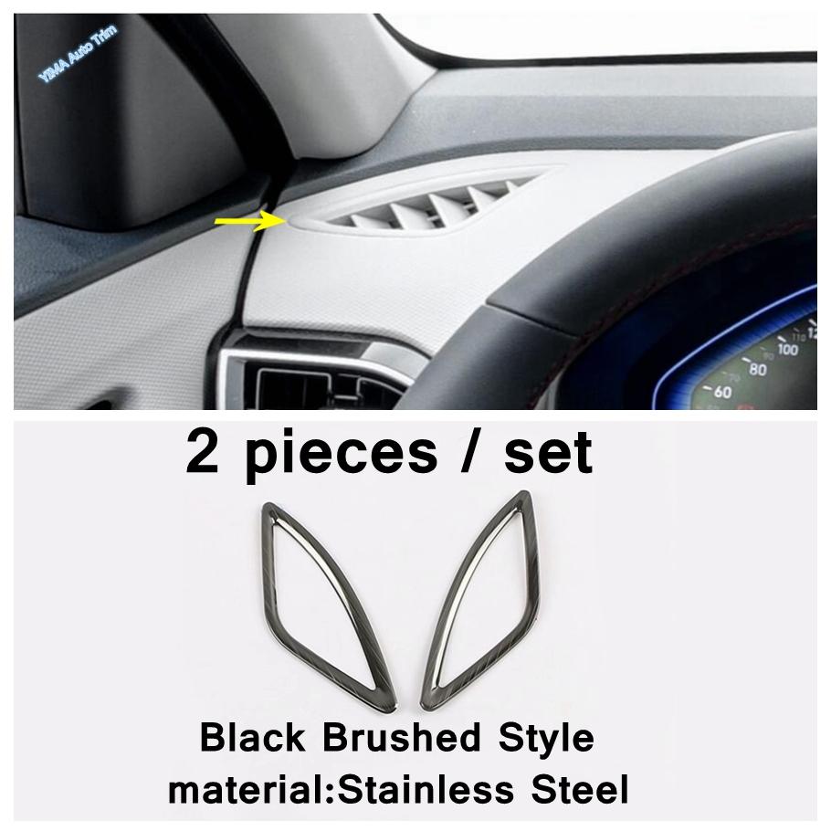 Stainless Steel Car Head Light Switch / Glove Box Handle / AC Air Outlet Cover Trim Accessories For Hyundai Creta