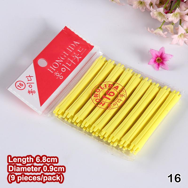 6/9Pcs Hair Perm Rods Cold Wave Perming Rods Heatless Non-Slip Hollow Design Hair Rollers Diy Curlers Barber Shop Hair Styling