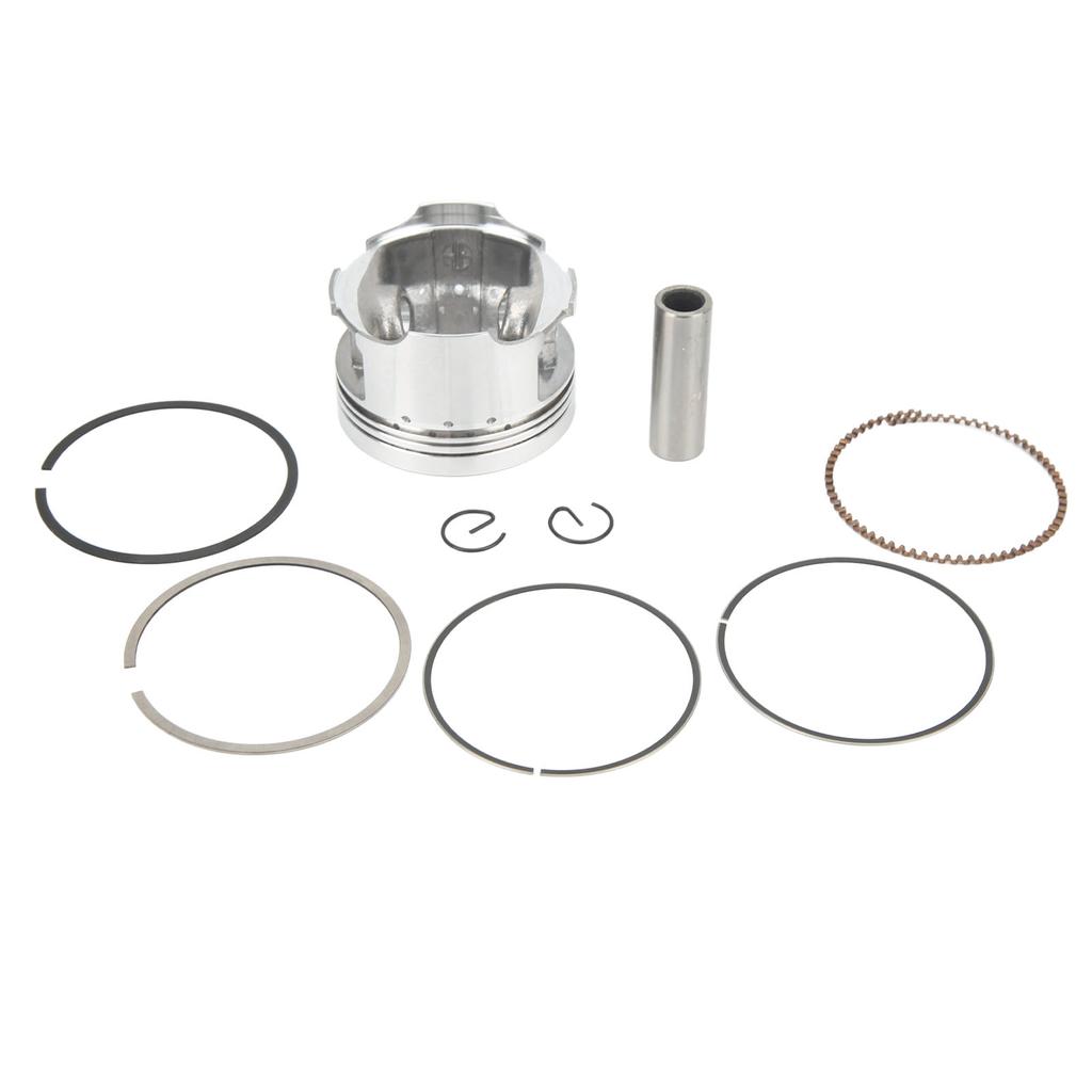 Motorcycle Piston Rings Pin Kit 56.5mm Diameter High Accuracy Replacement for CB125 CG125