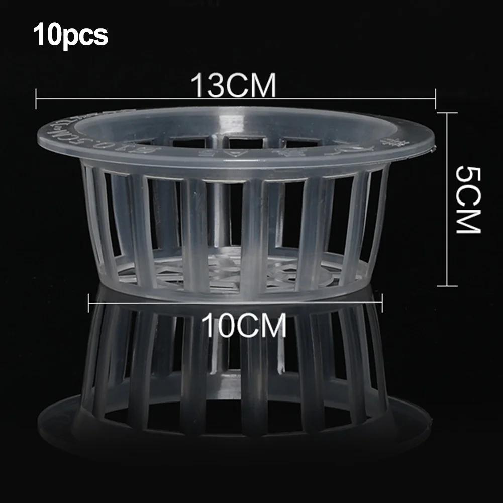Plastic Net Pot Style Basket for Soilless Cultivation of Leafy Greens Fruiting Plants and Microgreens In Indoor Setups