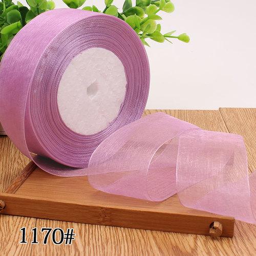 50yards/roll 12/15/20/25/40mm Organza Ribbon Wholesale Gift Wrapping Decoration Christmas Silk Ribbons Lace Fabric DIY Crafts