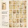 30-Sheet Vintage Flower Pattern Scrapbook Paper, Elegant Floral Designs & Smooth Surface, Easy to Cut for Handmade Cards