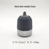 13mm Semi-Metallic Hand-Tightened Drill Chuck, 3/8-24 UNF Model