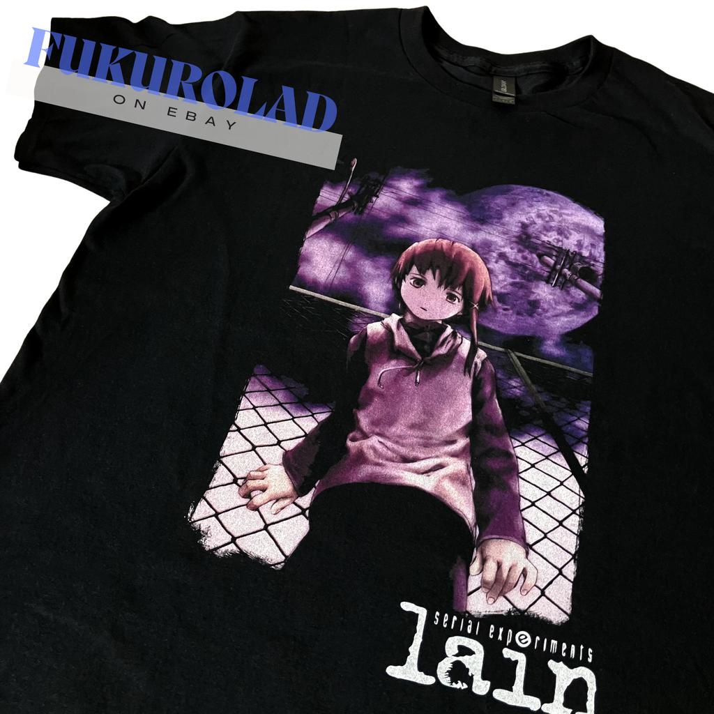 SERIAL EXPERIMENTS LAIN ANIME UNISEX BLACK - GILDAN T-Shirt Mens Womens Tees Top Tops Tee - High Quality Print