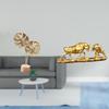 Nordic Creative Metal Bull Sculpture Abstract Shaped Figurine Feng Shui Cow Cattle Statue Modern