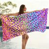 Colorful Leopard Print Beach Towel Quick-drying Super Absorbent Suitable for Swimming Beach Pool Gym Summer Gift for Friends