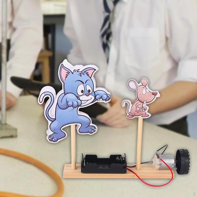 DIY Science Experiment Kits Cat and Mouse Sturdy Handcrafting Educational Toy Teaching Aids for