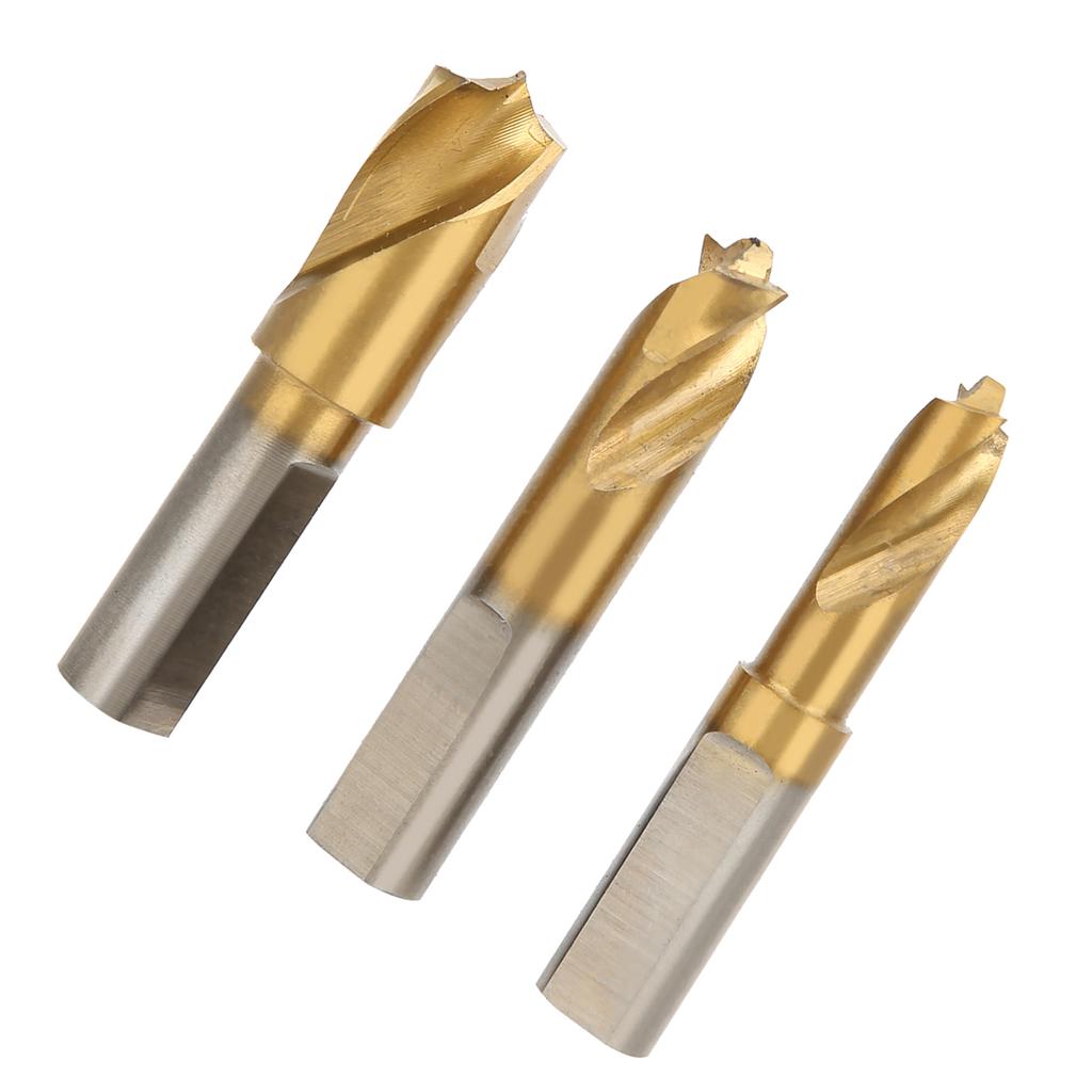 3Pcs HSS CO Cobalt Spot Weld Drill Bit Set Kit Weld Cutter Cutting  Accessories 14in 516in 38in