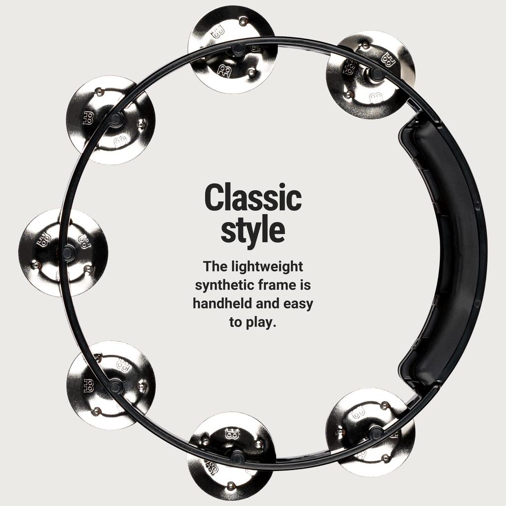 MEINL Percussion Headliner Series Tour Tambourine HTT8BK