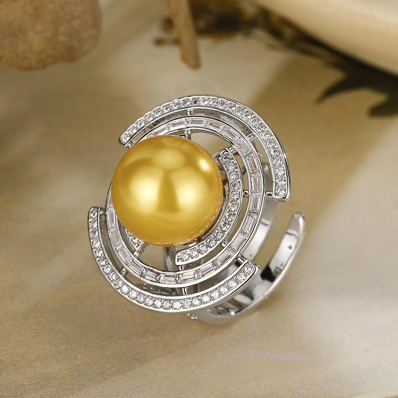 

Аксессуары Набор Имитация Жемчуга Серьги Ожерелье Кольцо Жемчуг Наньян Премиум Женский Ретро