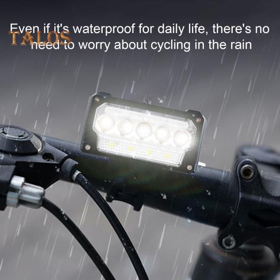 Bicycle Headlight Digital Display 5 Modes Adjustable Lightweight Waterproof Rechargeable MTB Road Mountain Bike Night Riding LED Front Lamp