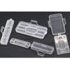 Wire Label Cable Tie Tag 50Pcs Plastic Transparent Case for Daily Office Home Network Cable Organization
