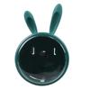 Toilet Paper Holder Container Plastic Cute Rabbit Wall Mounted Transparent Roll Paper Storage