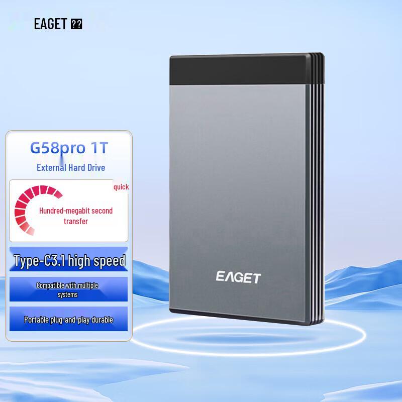 EAGET G58pro Type-C 3.1 Portable External Hard Drive