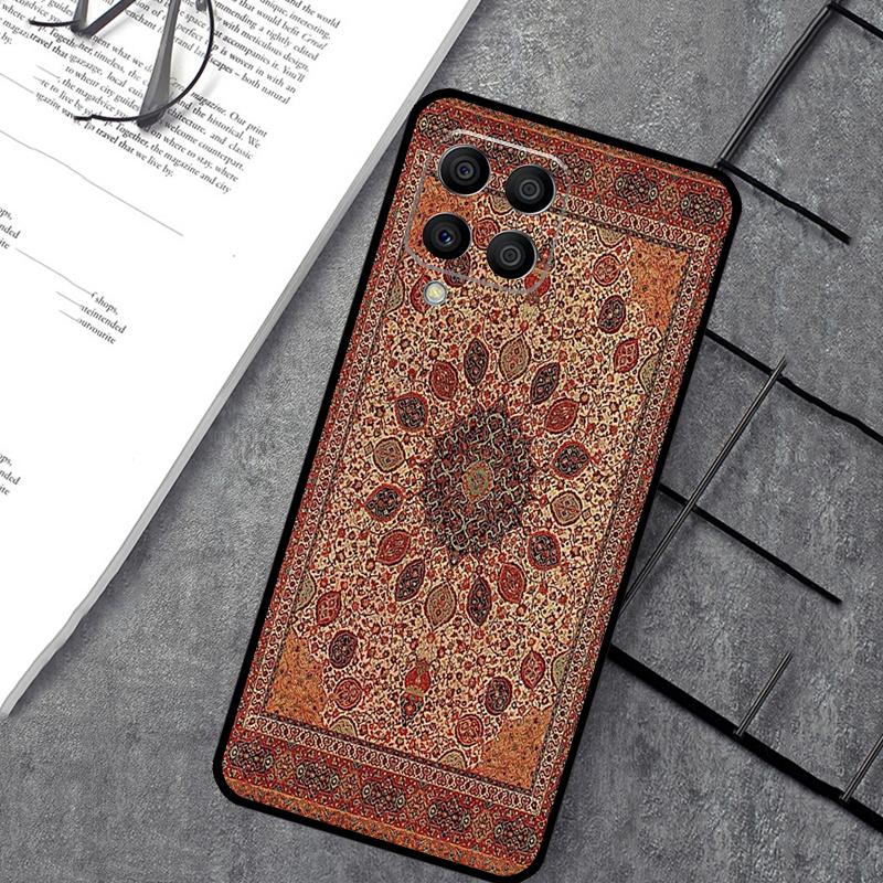Persian Carpet Floral Pattern Case For Samsung Galaxy M55 M31 M13 M11 M12 M14 M15 M06 M16 M36 M56 M53 M32 M52 M35 M34 M54
