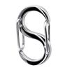 Nerezová přezka na náhrdelník Hák ve tvaru S Klipový konektor Řetízek na náramek DIY Klíčenka Šperky Kovová dvojitá karabina