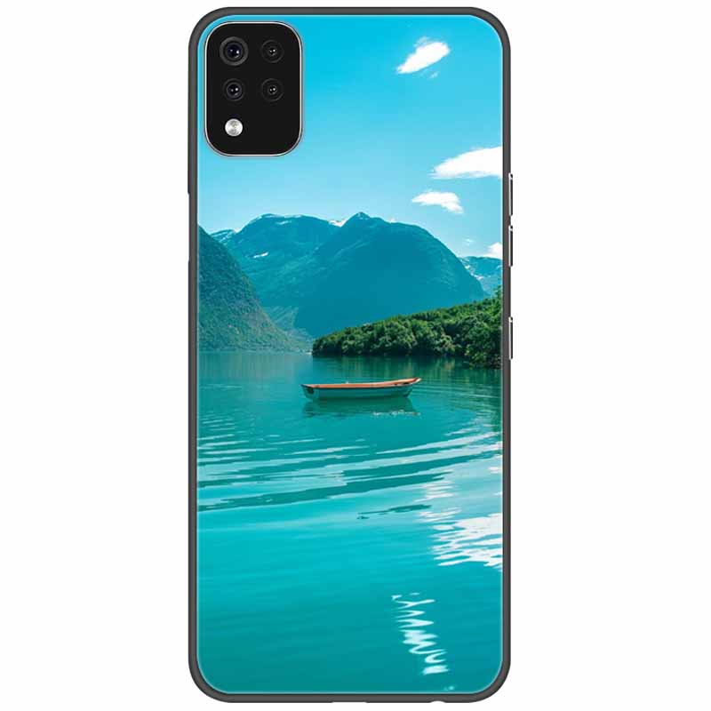 Phone Case For LG K42 K52 K62 Q52 Case Soft Painted Wolf Silicone Black Covers For LG K62 Cases K 42 Shockproof Funda for LGK52