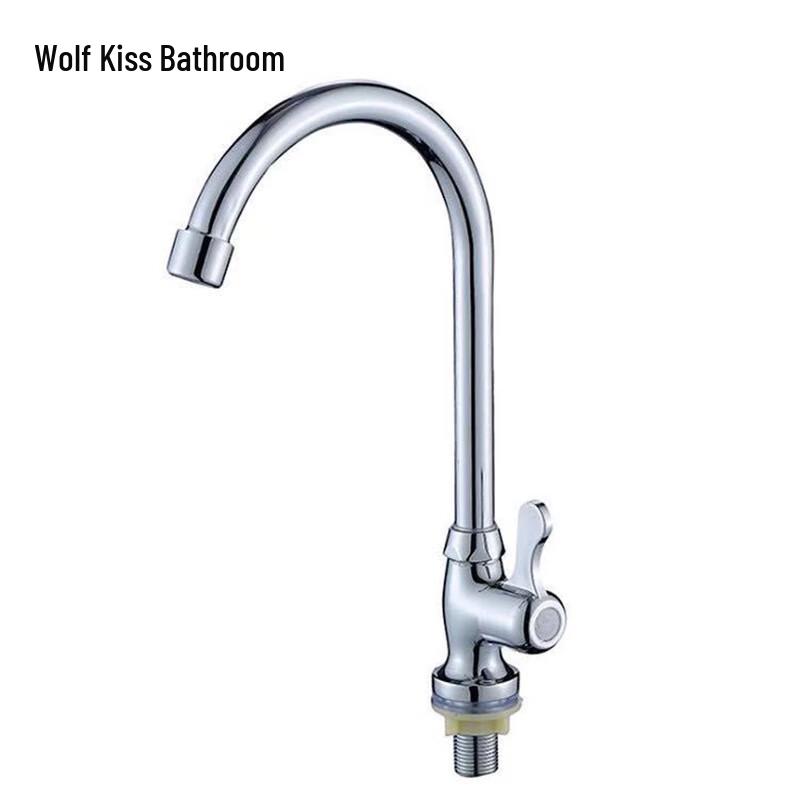 LANGZHIWEN Single Cold High-Arc Kitchen Faucet