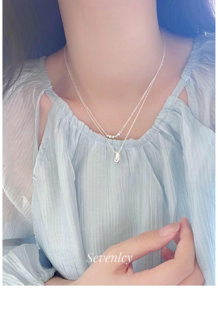 Women's Trendy Water Drop Pendant Necklace - Versatile, Fashionable, and Creative Clavicle Chain