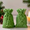 Christmas Gift Bag Candle Silicone Mold DIY Xmas Decor Handmade Aroma Wax Craft Holiday Atmospheric Decoration Items