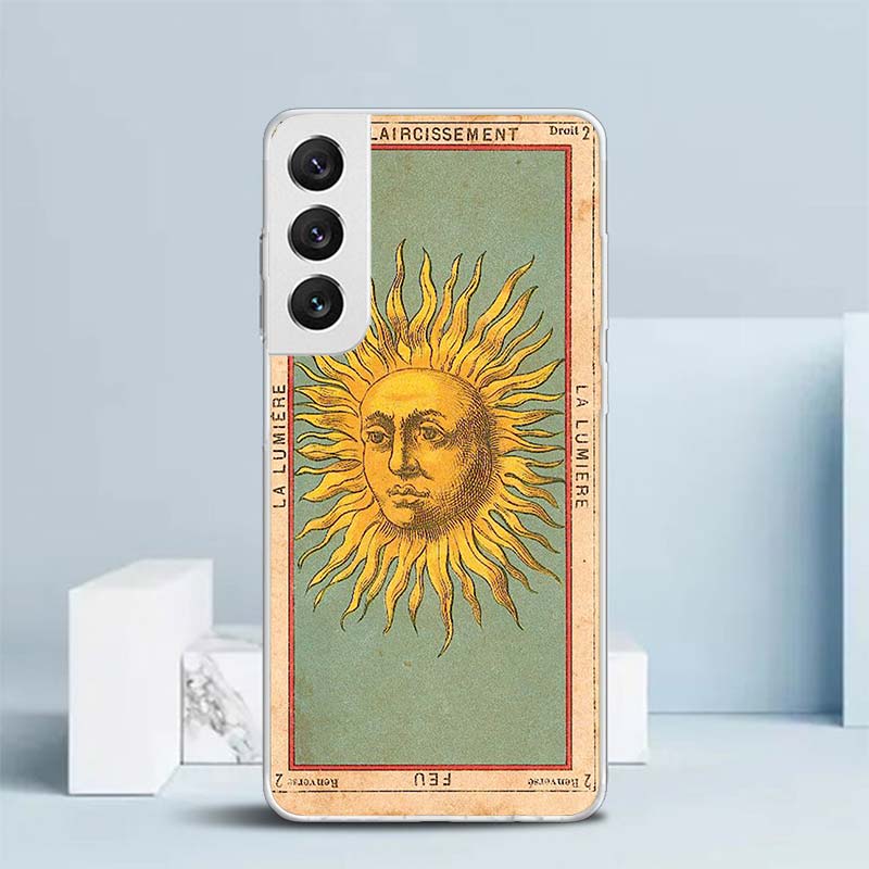 Tarot Cards Reading Art Soft Cover for Samsung Galaxy S25 Edge S26 S24 S23 Ultra Phone Case S22 S21 Plus S20 FE Print Pattern Sh