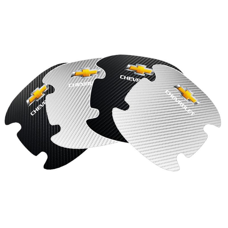 Car Door Handle Protection Sticker Emblem Car Decoration Styling for Chevrolet Chevry Cruze Impala Camaro Garna Equinox Volt Yakista AVEO Sedan Malibu