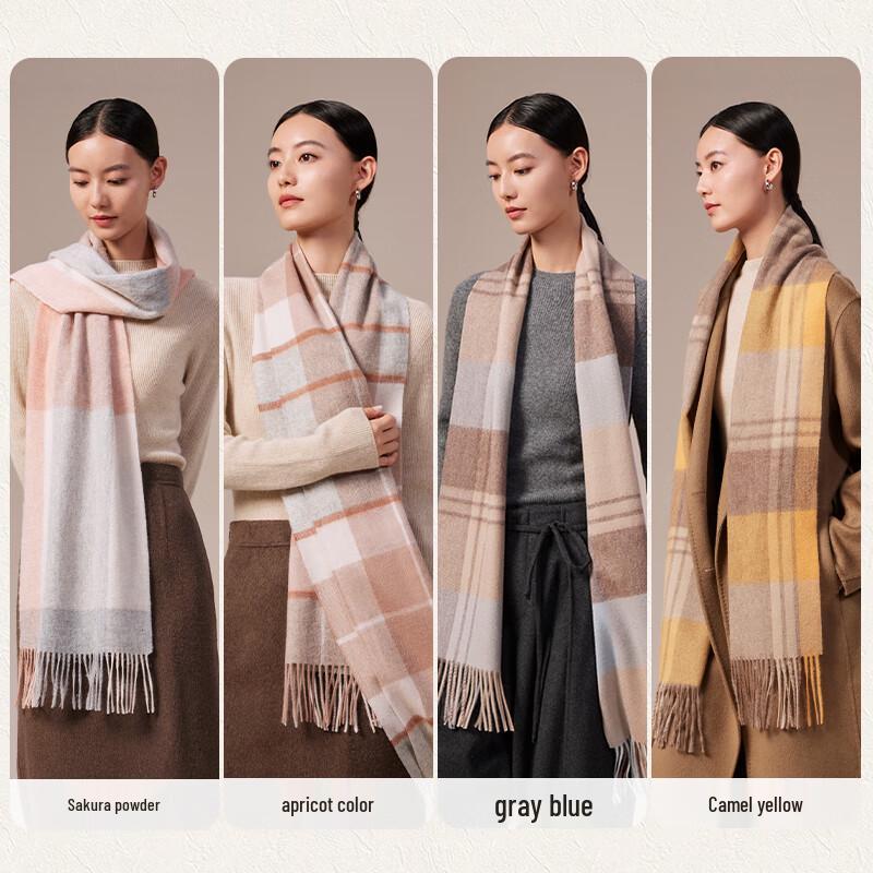 Shanghai Story Women's Warm 100% Wool Scarf