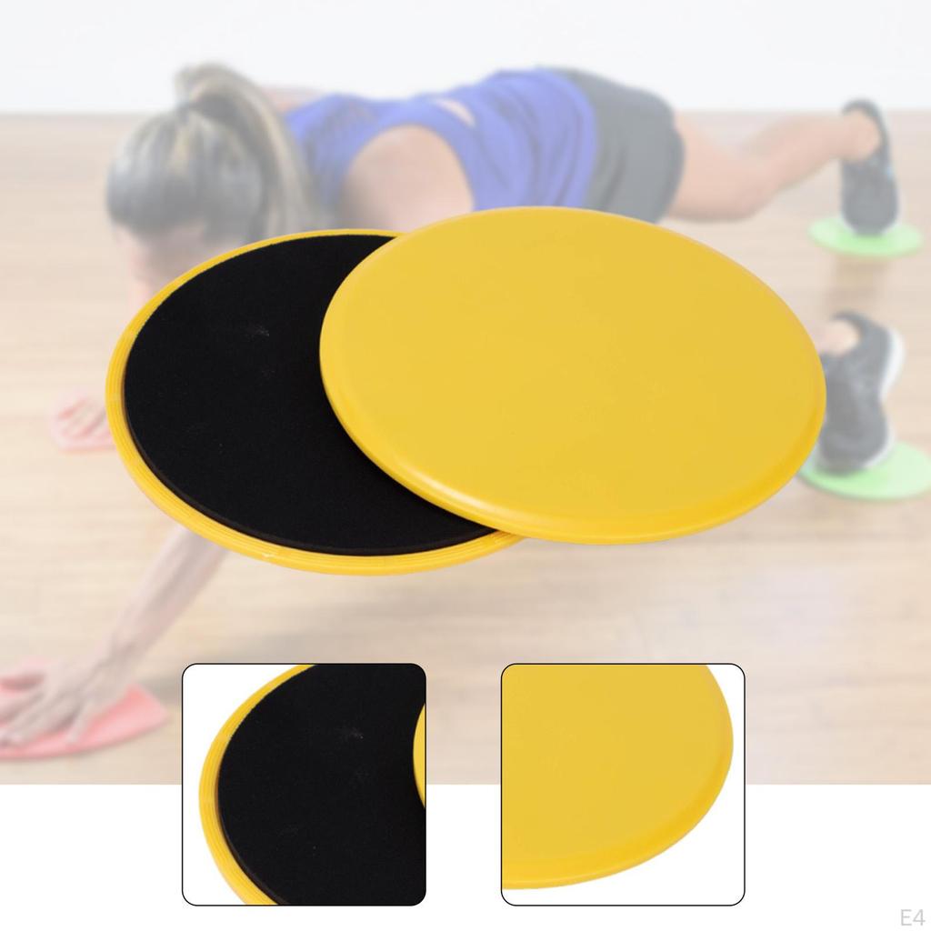 2 Pieces Core Slider Sliding Discs Abdominal Training Lightweight Double Sided Ab Pads Exercise