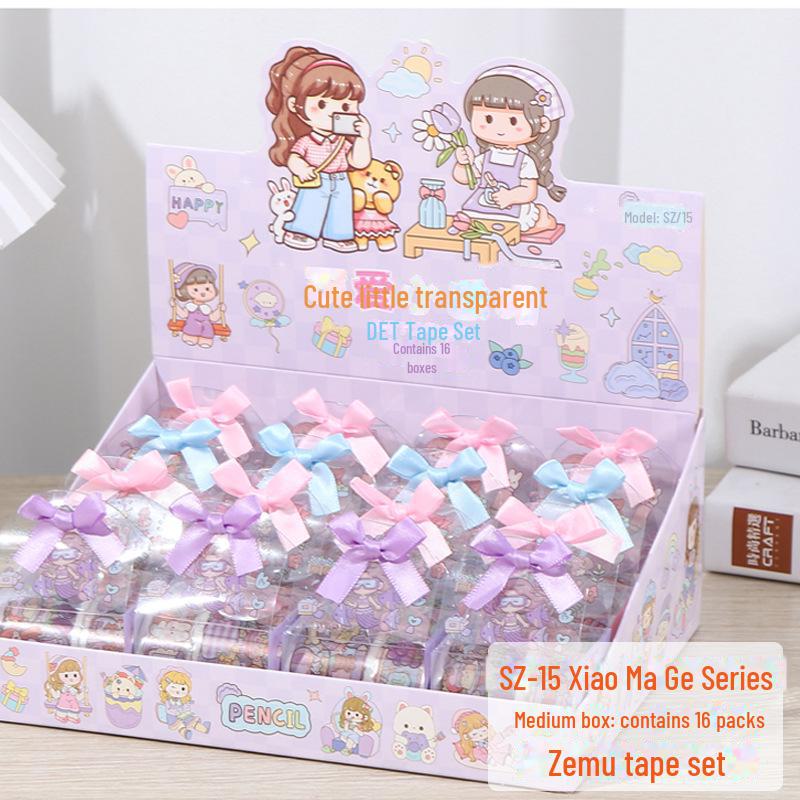 Creative Cartoon PET Transparent Tape & Sticker Gift Set for Children's Day