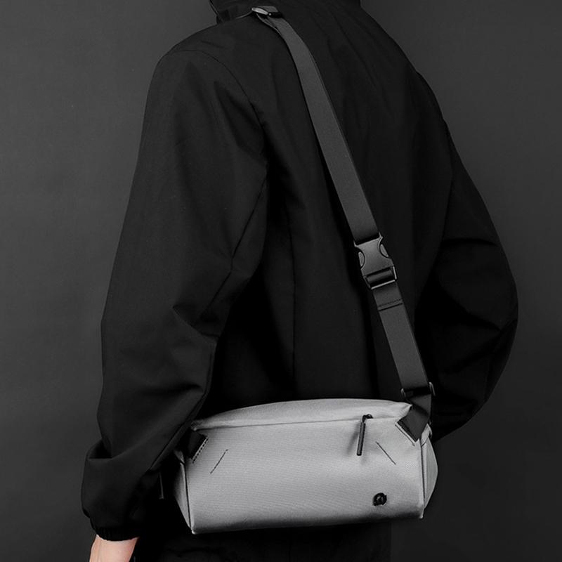 SCIONE Geantă de piept Joker nouă, cu capacitate mare, multistrat, geantă crossbody pentru naveta zilnică, geantă de piept pentru călărie pentru bărbați