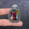 Ammolite Gemstone Handmade 925 Sterling Silver Jewelry Pendant 2.17" S4t48