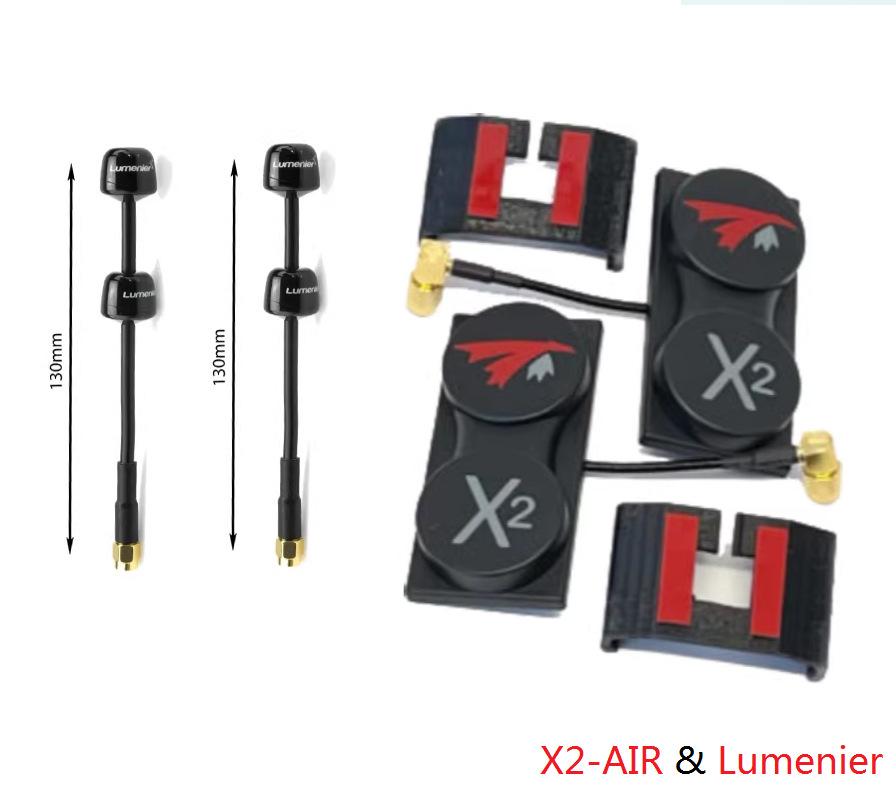 TrueRC X²-AIR 5.8GHz MKII Pair FPV Goggles V1/V2 Long-Range LHCP