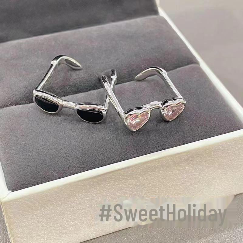 Einzigartiger kleiner Ring: Schickes Sommerpaar-Design, offener Zeigefinger-Stil, leichter Luxus, All-Match-Appeal