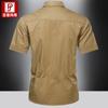 Summer Half Sleeve Shirt Men Casual Military Short Sleeve Shirt 