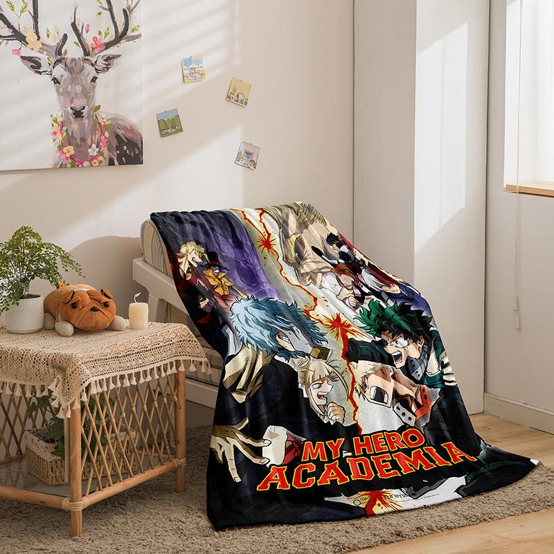 Cartoon Sunman Academy Serie Doppelseitige Flanell 3D Digitaldruck Decke Decke