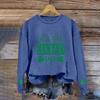 Unisex Simple Round Neck Letter Print Sweatshirt