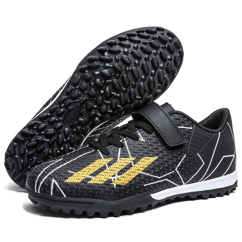 Velcro Soccer Shoes for Kids - Student Training Turf Cleats, Size 28-39