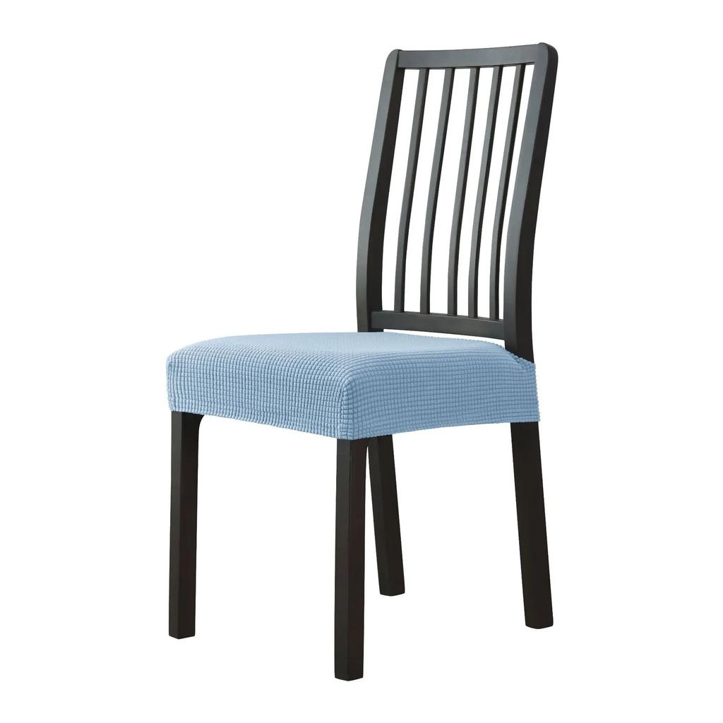 Housse de chaise en Jacquard sans dossier, housse de chaise pour salle à manger, maison, mariage, bureau, extensible, Anti-salissure, sans dossier, 1 pièce