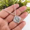 Aqua Chalcedon Handgefertigter Edelsteinschmuck, 925 Sterling Silber Anhänger Unikat Design Schmuck, Für Frauen