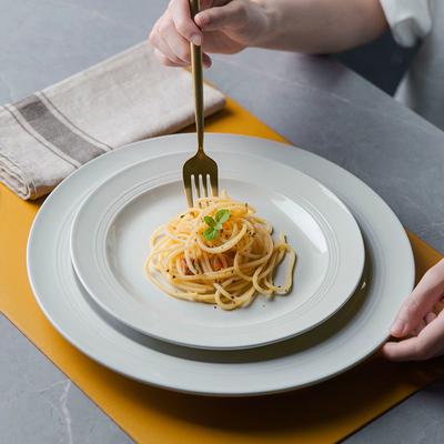 Simple Disc Tableware Nordic Style Ceramic Plate Steak Plate Salad Plate Pasta Plate Practical Kitchenware