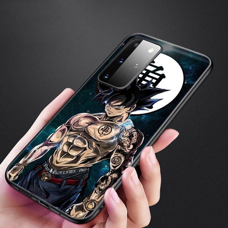 

Чехол аниме Son Goku Super Saiya для Samsung Galaxy S20 S21 FE S10 Lite Note 20 10 Lite S8 S9 + S10E S10 Plus, ультра черный чехол Samsung Note 20Ultra