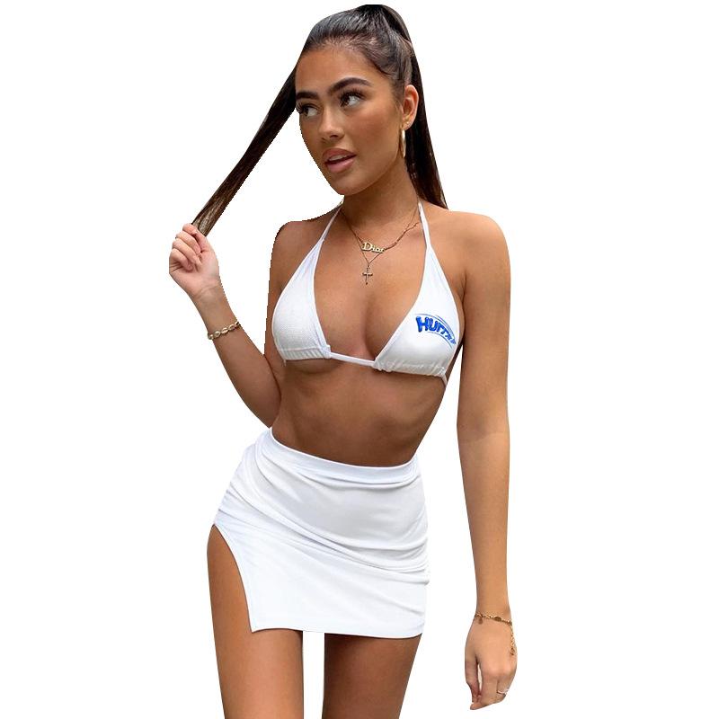 Short Skirt Set Split Swimsuit 