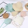 Children's Internet celebrity super fairy lace straw hat fashion outdoor travel sunscreen hat summer straw woven ruffle edge sunshade hat