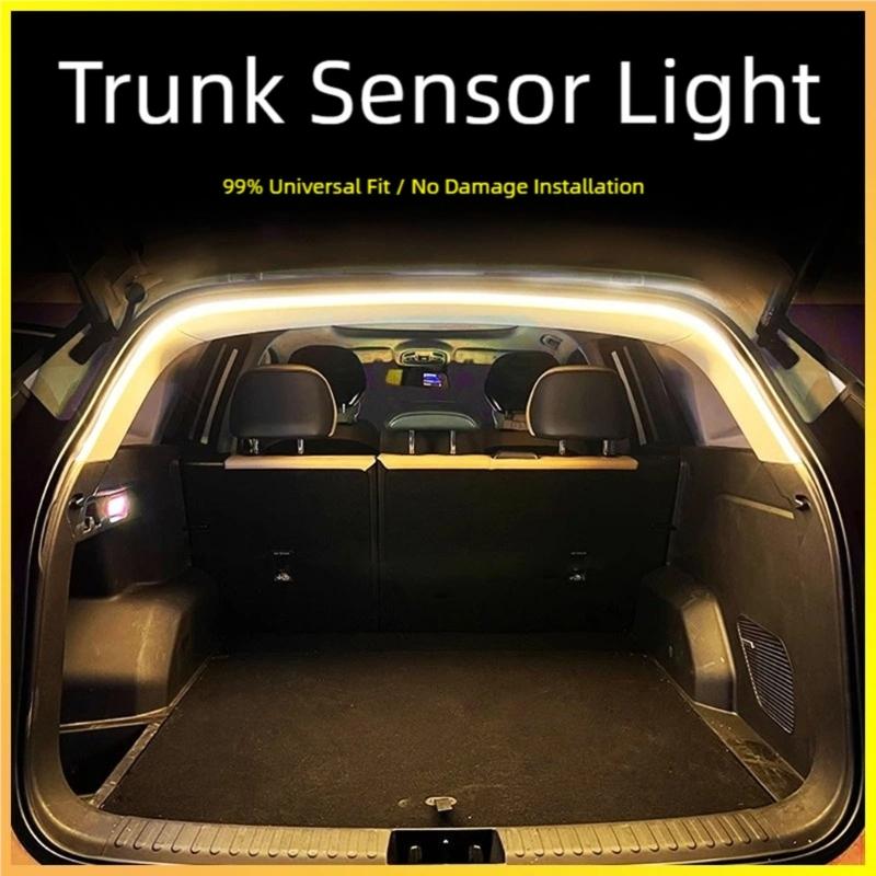 Waterproof LED Light Strips for Vehicle Trunk Flexible Design Easy Plug in Install Universal Fit Enhances Driving Safety