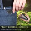 Handheld Double Sided Sharpener 400/600 Grit Foldable Knife Sharpening Stone for Kitchen Outdoor Hiking Camping Portable