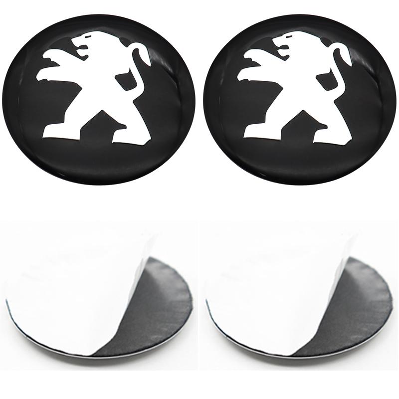 20pcs 56mm 60mm 65mm 54mm Peugeot Car emblem Wheel Center Hub auto Rim refit dust-proof badge covers sticker styling accessories